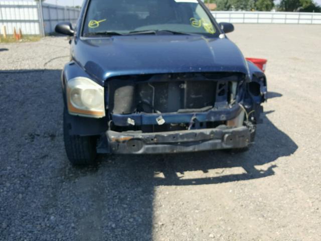 1D4HD38N25F524752 - 2005 DODGE DURANGO ST BLUE photo 9