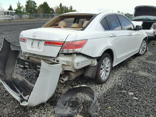 1HGCP3F89CA037278 - 2012 HONDA ACCORD EXL WHITE photo 4