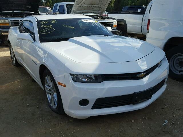 2G1FB1E3XE9322471 - 2014 CHEVROLET CAMARO WHITE photo 1