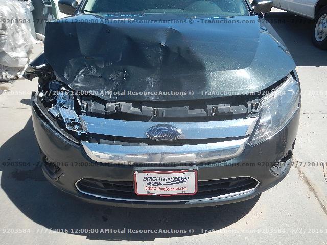 3FAHP0HA0AR218054 - 2010 FORD FUSION SE GRAY photo 10