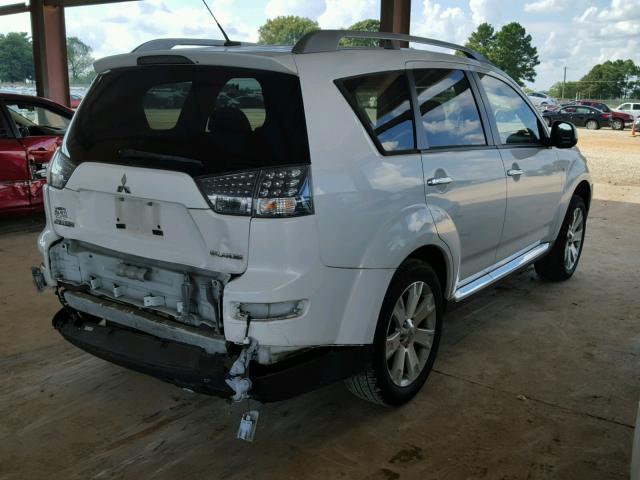 JA4LS31W78Z015091 - 2008 MITSUBISHI OUTLANDER WHITE photo 4