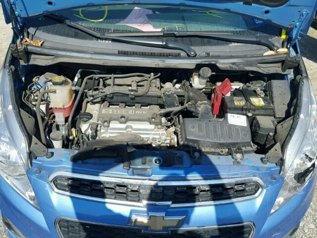 KL8CF6S95FC749810 - 2015 CHEVROLET SPARK 2LT BLUE photo 7