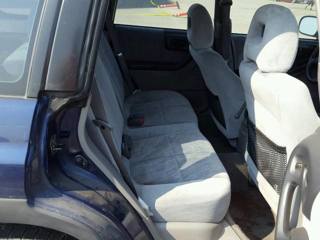 JF1SF655X2H732578 - 2002 SUBARU FORESTER S BLUE photo 6