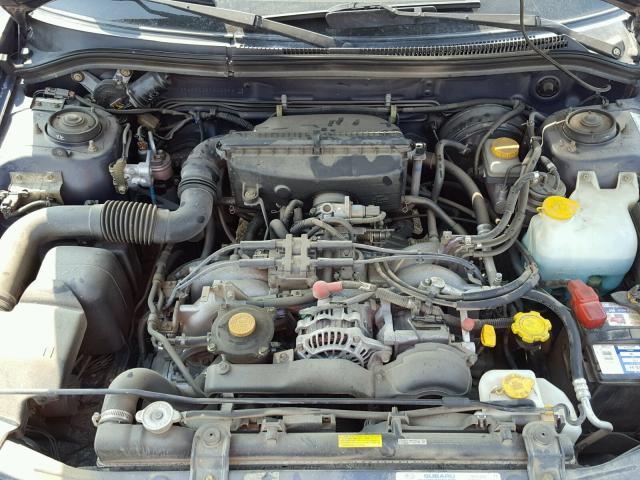 JF1SF655X2H732578 - 2002 SUBARU FORESTER S BLUE photo 7