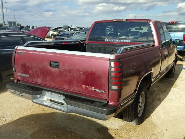 2GTEC19K9S1560372 - 1995 GMC SIERRA C15 BURGUNDY photo 4