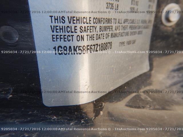 1G8AK58F67Z180878 - 2007 SATURN ION LEVEL BLUE photo 12