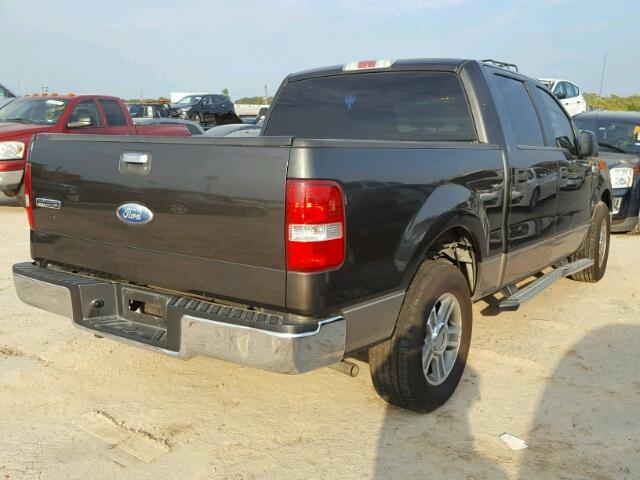 1FTRW12W46KD52993 - 2006 FORD F150 GRAY photo 4