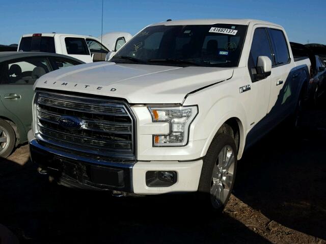 1FTEW1EG4GFD19036 - 2016 FORD F150 SUPER WHITE photo 2