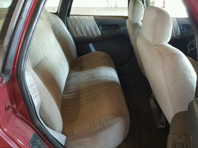 1G2WH54D6MF276932 - 1991 PONTIAC GRAND PRIX RED photo 6