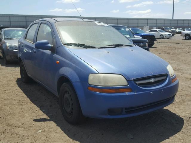 KL1TD52644B265828 - 2004 CHEVROLET AVEO BLUE photo 1