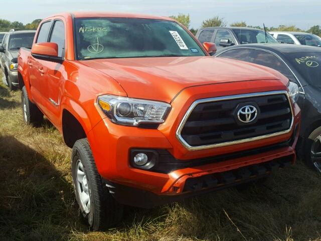 5TFCZ5AN0GX018123 - 2016 TOYOTA TACOMA DOU ORANGE photo 1