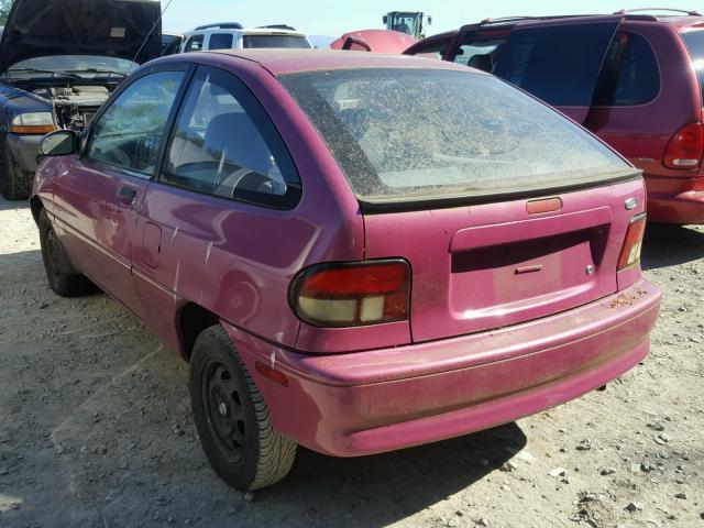 KNJLT05H6R6134084 - 1994 FORD ASPIRE PINK photo 3