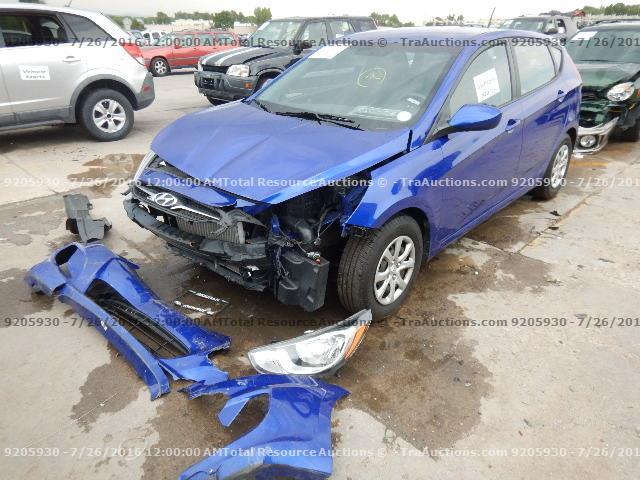 KMHCT5AE9DU091856 - 2013 HYUNDAI ACCENT GLS BLUE photo 1