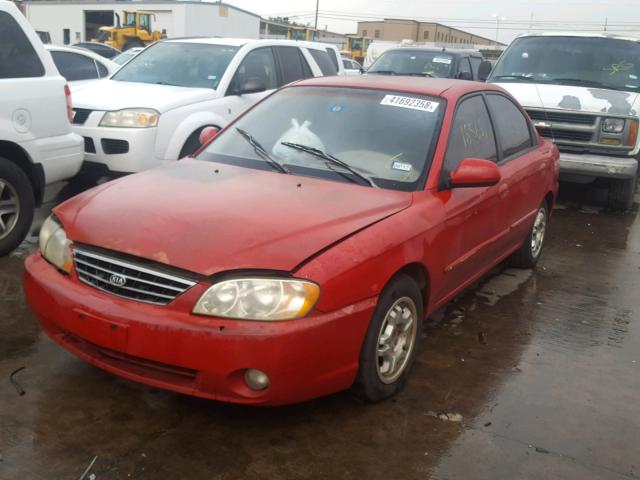 KNAFB121235259738 - 2003 KIA SPECTRA BA RED photo 2