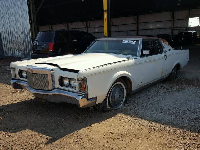 1Y89A856900 - 1971 LINCOLN MARK III WHITE photo 2