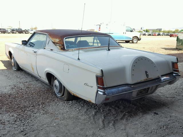 1Y89A856900 - 1971 LINCOLN MARK III WHITE photo 3