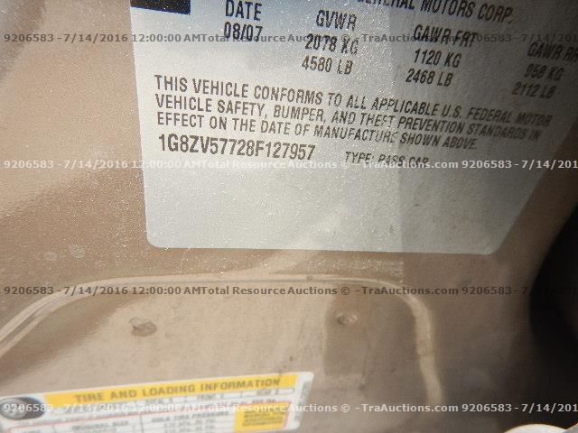 1G8ZV57728F127957 - 2008 SATURN AURA XR UNKNOWN - NOT OK FOR INV. photo 12