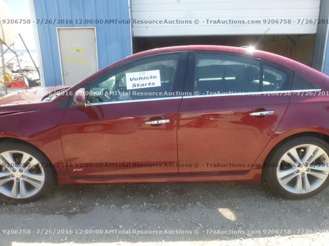 1G1PG5SB3F7163739 - 2015 CHEVROLET CRUZE LTZ RED photo 13