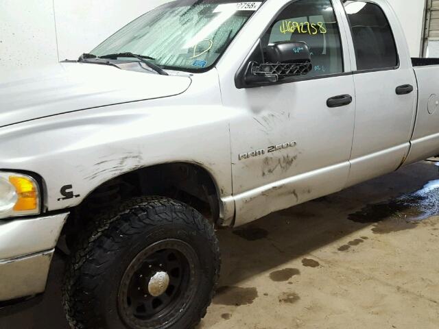 1D7KU28623J521243 - 2003 DODGE RAM 2500 S SILVER photo 9