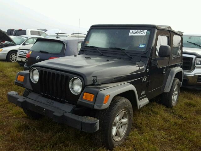 1J4FA39S35P326137 - 2005 JEEP WRANGLER BLACK photo 2