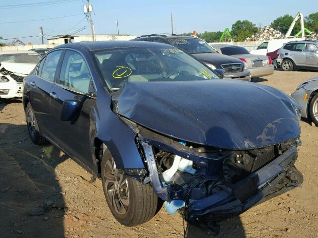 1HGCR2F35HA124353 - 2017 HONDA ACCORD LX BLUE photo 1