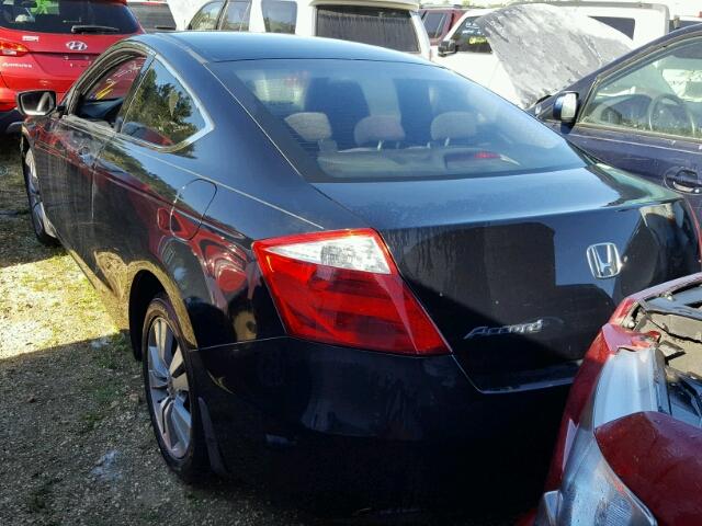 1HGCS12379A007217 - 2009 HONDA ACCORD LX BLACK photo 3