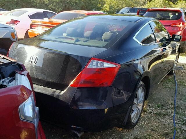 1HGCS12379A007217 - 2009 HONDA ACCORD LX BLACK photo 4