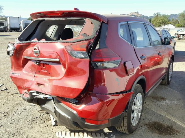 JN8AT2MT2HW383108 - 2017 NISSAN ROGUE RED photo 4