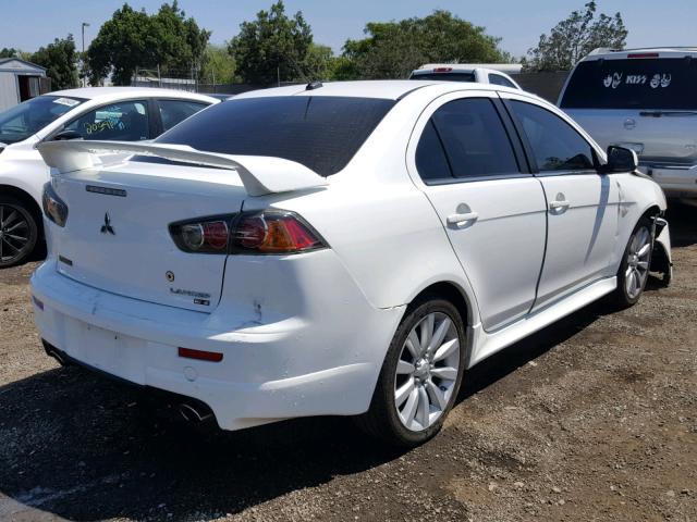 JA32V6FV7BU045222 - 2011 MITSUBISHI LANCER RAL WHITE photo 4