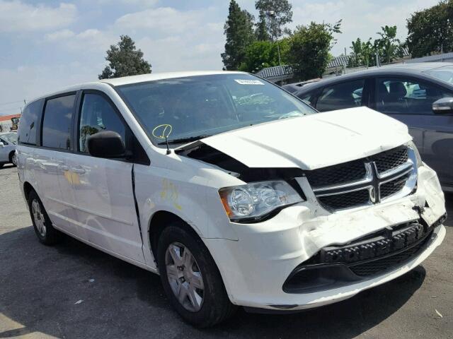 2C4RDGBG4CR148435 - 2012 DODGE GRAND CARA WHITE photo 1