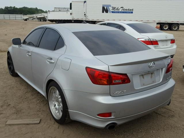 JTHBE262065003280 - 2006 LEXUS IS 350 SILVER photo 3