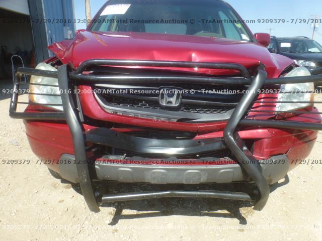 5FNYF185X4B009576 - 2004 HONDA PILOT EXL RED photo 14