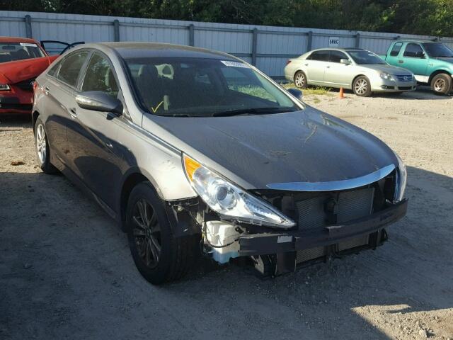 5NPEB4AC9EH941828 - 2014 HYUNDAI SONATA GRAY photo 1