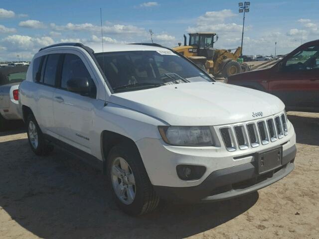 1C4NJCBAXED697073 - 2014 JEEP COMPASS SP WHITE photo 1