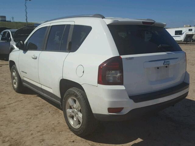 1C4NJCBAXED697073 - 2014 JEEP COMPASS SP WHITE photo 3