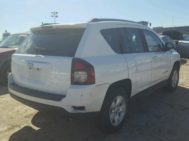 1C4NJCBAXED697073 - 2014 JEEP COMPASS SP WHITE photo 4