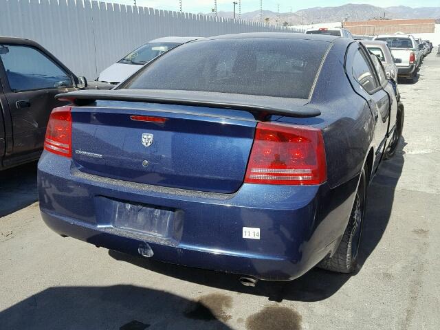 2B3KA43GX6H480608 - 2006 DODGE CHARGER SE BLUE photo 4