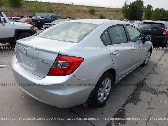 2HGFB2F55CH608424 - 2012 HONDA CIVIC LX SILVER photo 3