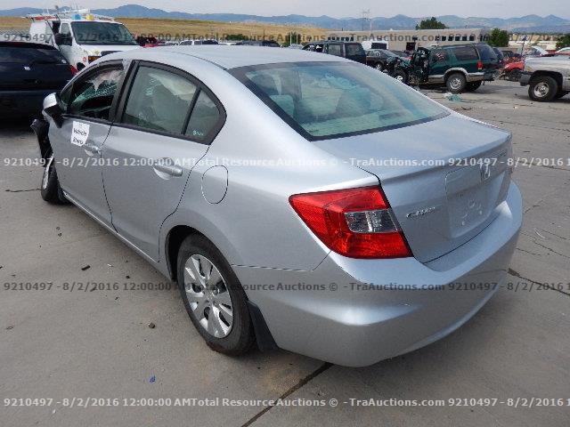 2HGFB2F55CH608424 - 2012 HONDA CIVIC LX SILVER photo 4