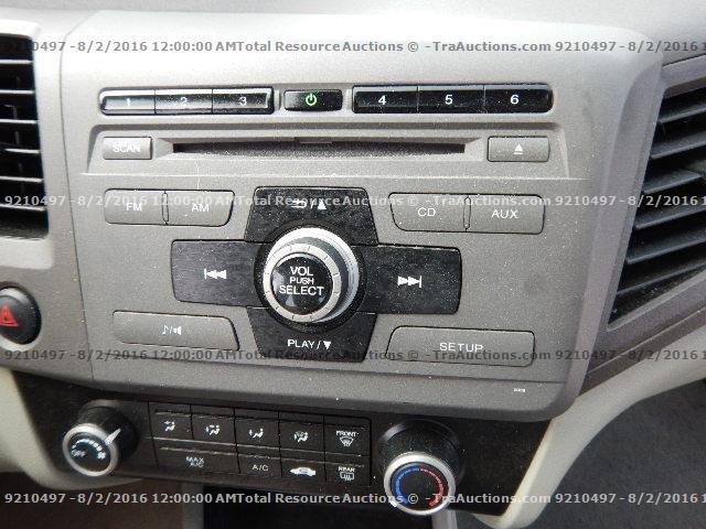 2HGFB2F55CH608424 - 2012 HONDA CIVIC LX SILVER photo 9