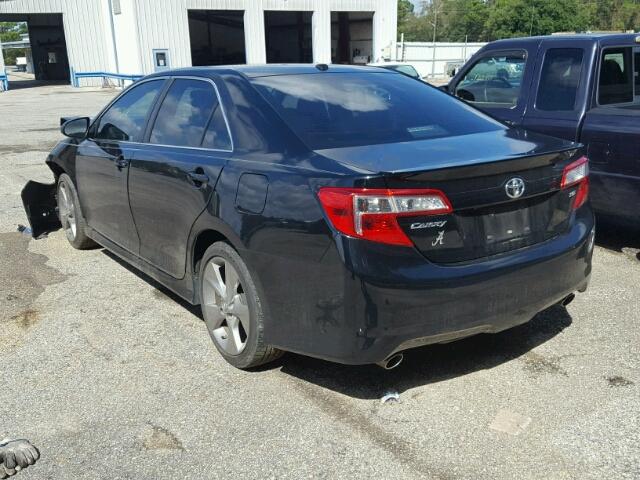 4T1BK1FK4DU022708 - 2013 TOYOTA CAMRY SE BLACK photo 3