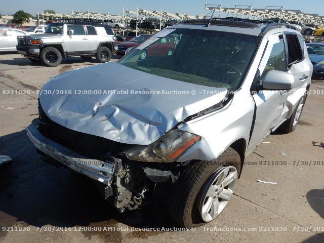 JN8AZ08W16W529759 - 2006 NISSAN MURANO SL SILVER photo 1