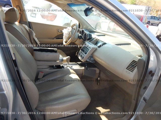 JN8AZ08W16W529759 - 2006 NISSAN MURANO SL SILVER photo 5