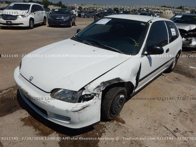 2HGEH2460SH523298 - 1995 HONDA CIVIC WHITE photo 1