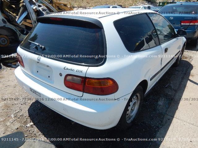 2HGEH2460SH523298 - 1995 HONDA CIVIC WHITE photo 3