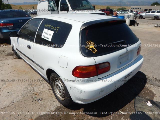 2HGEH2460SH523298 - 1995 HONDA CIVIC WHITE photo 4