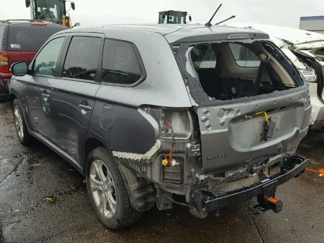 JA4AZ3A36EZ014535 - 2014 MITSUBISHI OUTLANDER GRAY photo 3