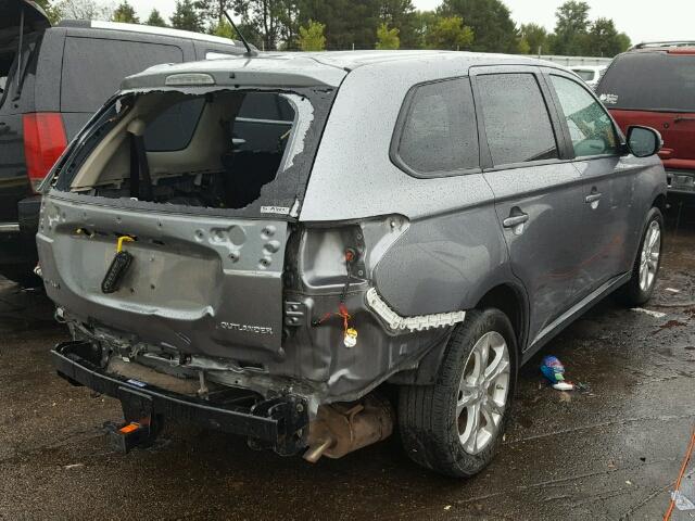 JA4AZ3A36EZ014535 - 2014 MITSUBISHI OUTLANDER GRAY photo 4