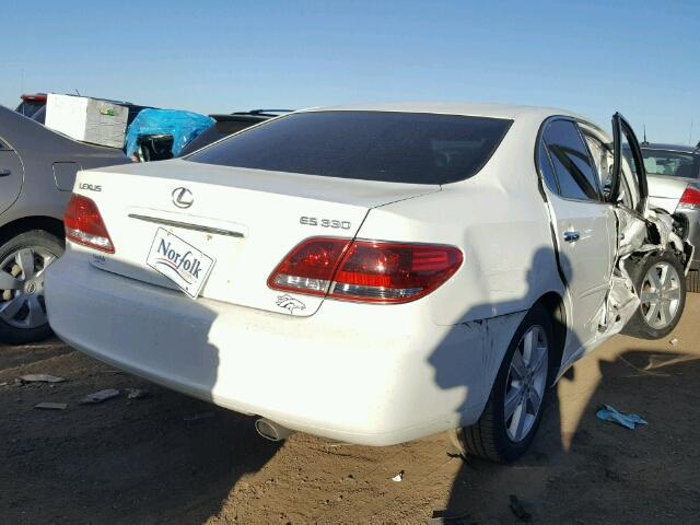 JTHBA30G165150472 - 2006 LEXUS ES 330 WHITE photo 4