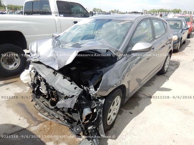 KMHCT5AE6EU149455 - 2014 HYUNDAI ACCENT GRAY photo 1